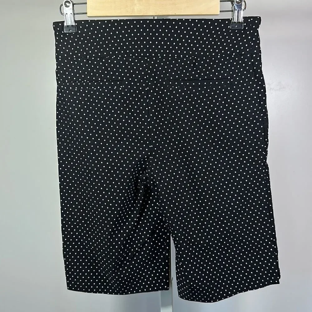 SWING CONTROL Women’s 10” Polka Dot Golf Shorts Black/White Size 4